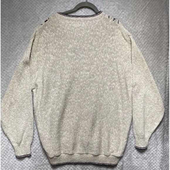 VTG Cypress Links Golf Sweater Mens XL Tapestry Knit USA Made Grandpa 90s AOP - Picture 6 of 10
